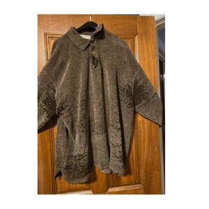 Distressed Thrashed Vintage Designer Chenille Sweater
